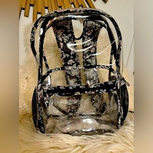 Authentic Vera Bradley clear backpack